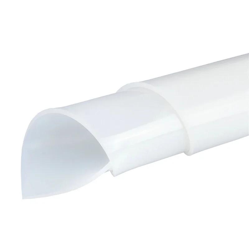 500X500MM White Silicone Rubber Sheet 1/2/3/4/5MM Translucent Plate Mat High Temperature Resistance Rubber Pad