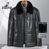 Men's Lamb-Collar Sheepskin Down Jacket