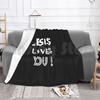 Jesus Loves You Blanket For Sofa Bed Travel Faith Over Fear Faith Courage Strength Brave Bible God Religion