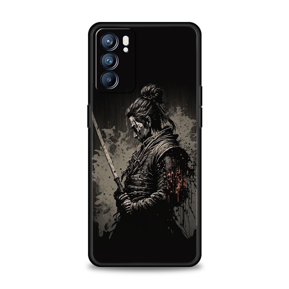 Japanese Bushido Samurai Phone Case For Oppo Reno14 Reno13 Reno12 11 F 10 Find X5 X9 Pro A54 5G A53 A9 A16 A78 4G A80 A98 Cover