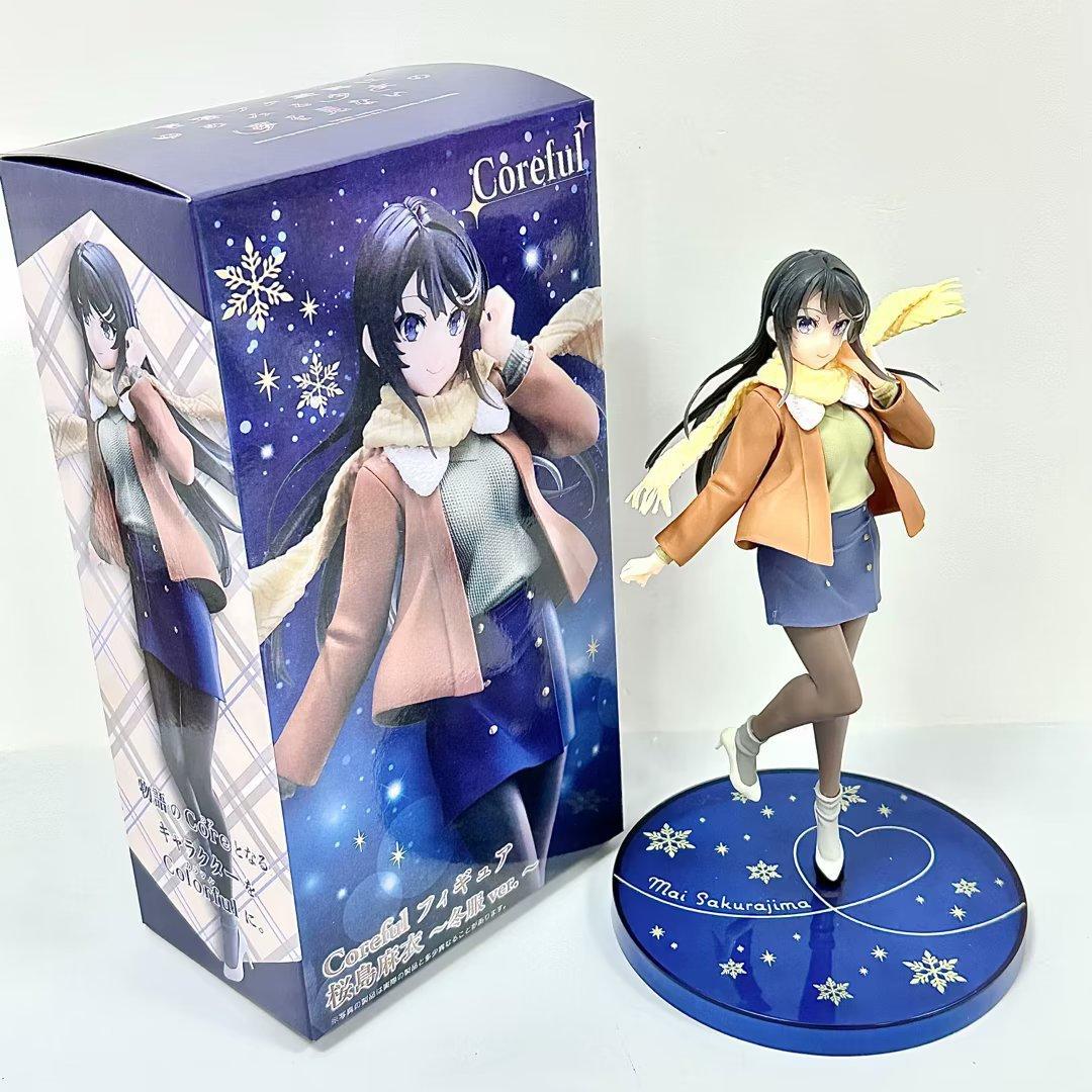 

Аниме Изысканная Модель Май Сакурадзимы в Зимнем Платье Идеально Подходит для Демонстрации Подарков И