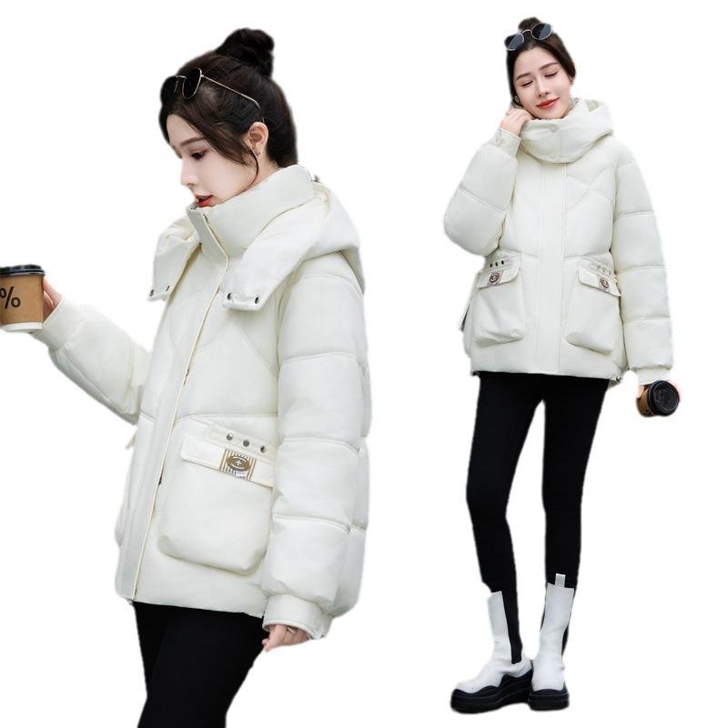Short hooded casual fashion bread clothes cotton clothes women's winter new hooded cold clothes cotton clothes jacket women