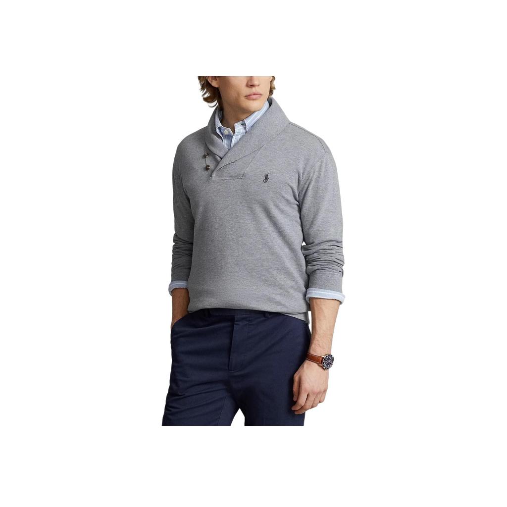 Polo Ralph Lauren Logo Embroidered Pullover Long Sleeve Knit Sweater Men Sweater 710877989-003