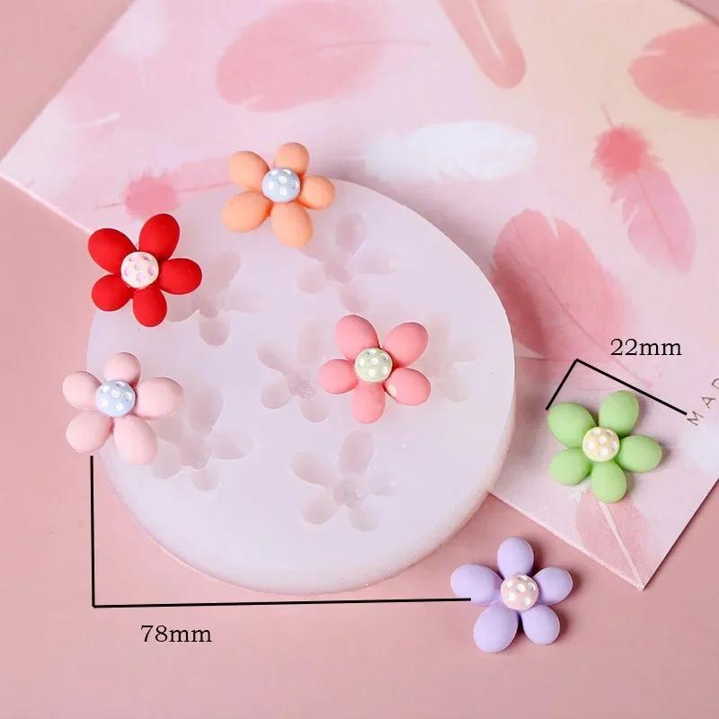 Mini Kwiaty Seria Silikonowe Formy DIY Handmade Ciasto Kremówki Pieczenia Ciasto Czekoladowe Ciasto Narzędzia Żywicy Polimerowej Gliny Podejmowania Formy