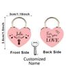 1PC Love Customized Name Couple Wishing Lock For Bag Suitcase Luggage Box Wedding Birthday Trip Gift Love Padlock