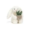 Peluche de Conejo de Planta Crema 12x9x31cm Animal de Peluche Suave para Abrazar