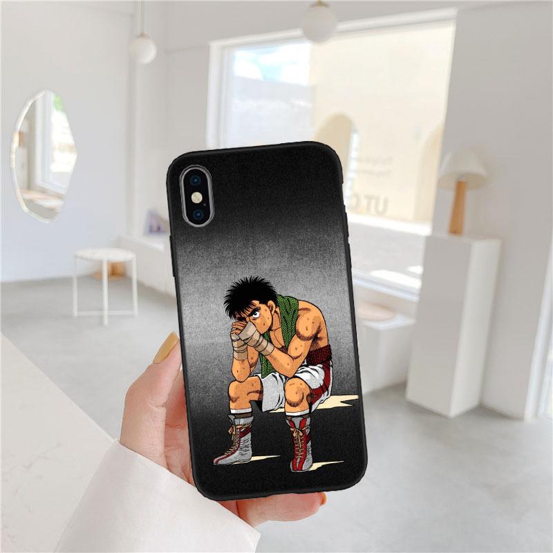 LO50 Hajime no Ippo Soft Shell Phone Case for iPhone 16 15 14 13 12 Pro Max Plus Mini