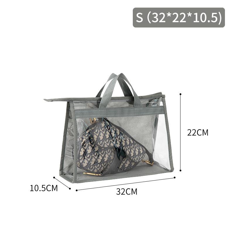 

Handbag Dust Bags Clear Purse Storage Organizer For Closet Zipper Hanging Storage Bag For Handbags With Zipper and Handle