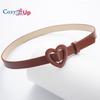 Love Buckle PU-Dornschließe Dünner Taillengürtel Lässige Dekoration im gleichen Stil wie ein Kindergürtel für Männer und Frauen