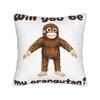 Pillow Case Cuddle Therapy Love You More Punch Monkey Baby Makak Cute Comfy Pillow Cover For Car Home Decor Cute Pillowcases