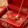 Elegant Fish Necklace Alloy Clavicle Chain Adjustable Length Neckchain For Women Fashion Jewelry Gift