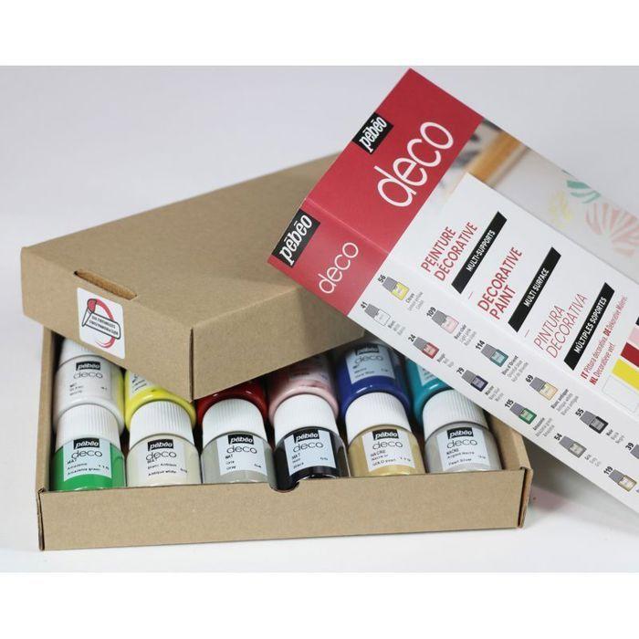 Set of 12 Multi-surface Water-based Paints - 12 X 20 Ml