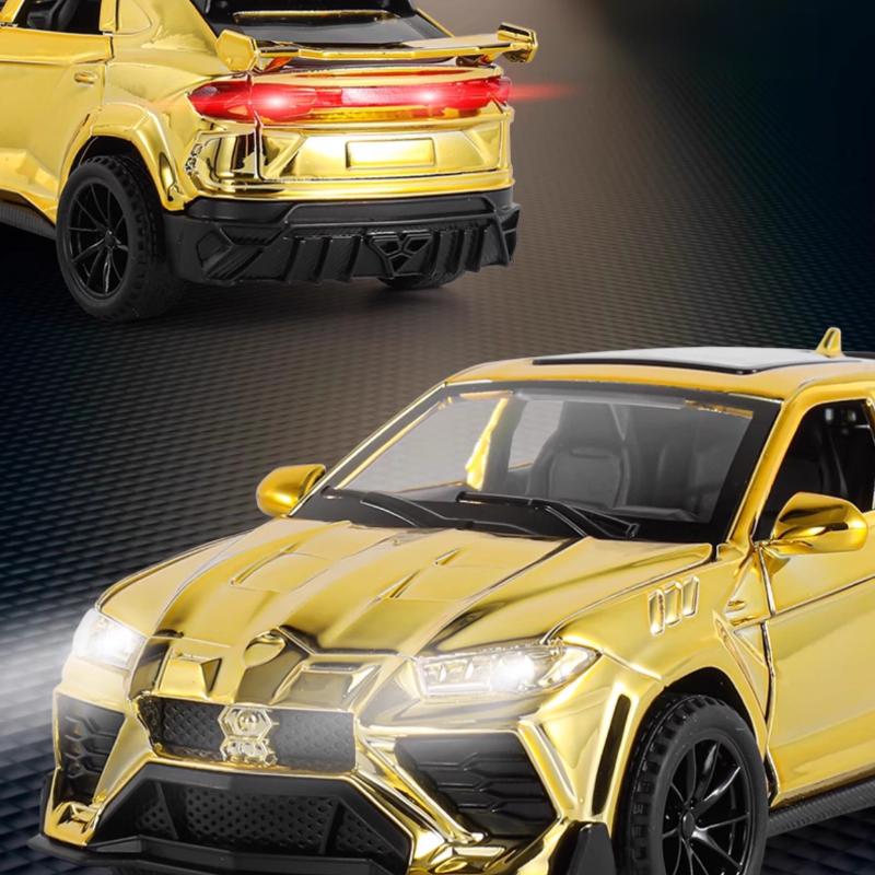 1:32 URUS Electroplating Version SUV Alloy Car Model Diecast Metal Model Simulation Sound and Light Collection Kids Toy Gift