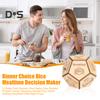 12 Sides Food Decision Dice Heavy Duty Wooden Portable Dinner Takeaway Decider Dice Adults Girlfriend Boyfriend Date Night Props