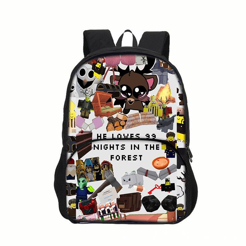 99 Nights In the Forest Children's Game-themed Backpack with Pockets 7330