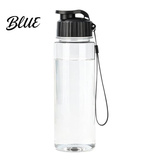 Leak-proof Water Bottle Sports Bottle with Flip Lid And Lanyard Portable PET Office Daily Jug Cup Lightweight Fitness Jug for Gym School Students