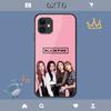 Étui Rose Coréen Noir Kpop Pour iPhone Samsung Galaxy Redmi Note S 17 16 15 14 13 20 24 25 54 Pro Max Ultra Fe Coque en Verre Trempé