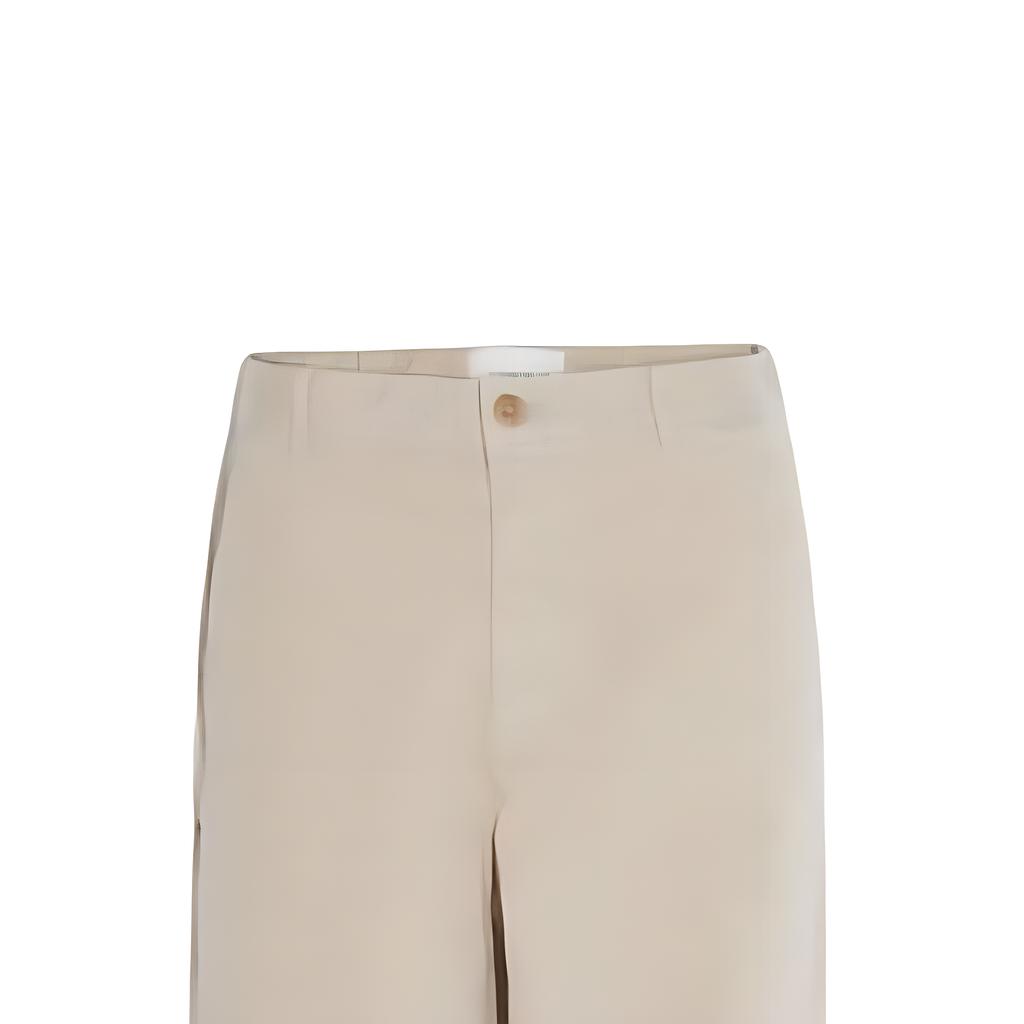 Coach FW22 Solid Straight Leg Casual Pants Women Bottoms Beige C9509-STN