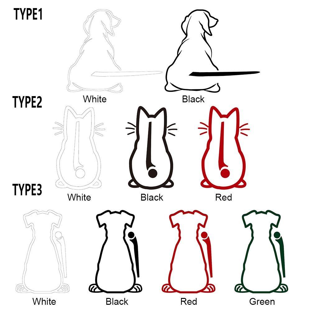 Hund Reflektierend Wasserdicht Autoaufkleber Außen Zubehör Heckaufkleber Autoaufkleber Wischeraufkleber