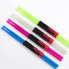Luminous 5A Non-Slip Plastic Drumsticks with Colored Handles for Jazz & Electronic Drum Practice.