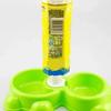 1 Pcs High Quality Dual Port Dog Utensils Bowl Cat Drinking Fountain Food Dish Pet Automatic Water Dispenser Feeder