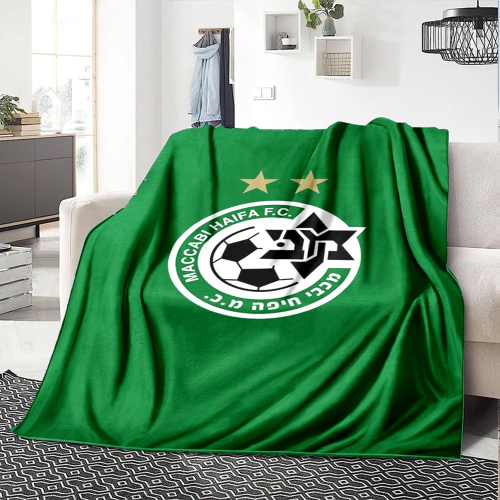 Haifa FC Print Flannel Blanket High Quality Warm Comfortable Cover for All Seasons Perfect for Gifts Home Decor
