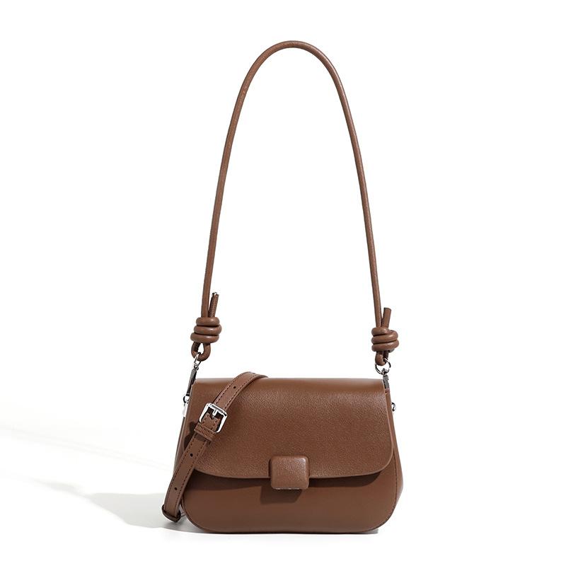 Spring Style Niche Light Luxury One Shoulder Crossbody Bag Temperament Douyin Retro Soft Leather