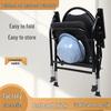 Portable Foldable Toilet Chair for Elderly – Mobile, Home Use Stool