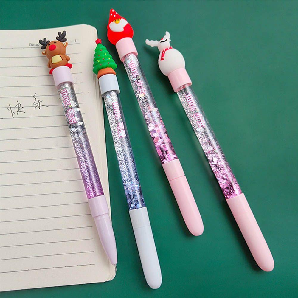 Gifts Quicksand Sequins Gel Pen Christmas Quicksand Pen Christmas Gel Pen Hand Account Pen