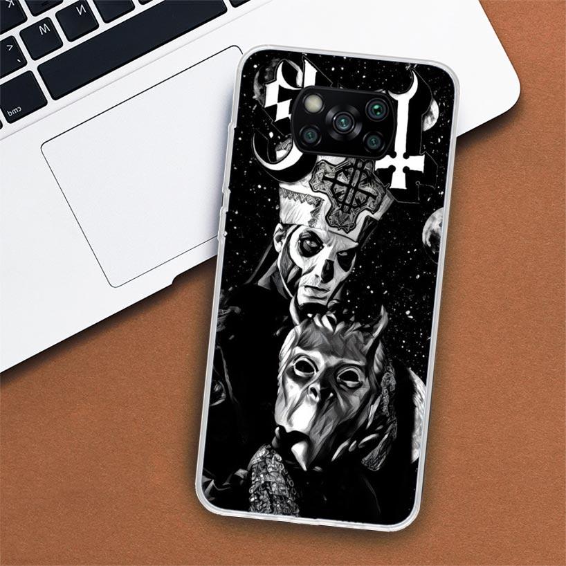 Ghost Papa Emeritus Phone Case For Xiaomi Poco X3 Nfc X4 Gt X5 Pro M5S M4 M3 M2 F5 F4 F3 F2 F1 Mi Note 10 Fundas Shell