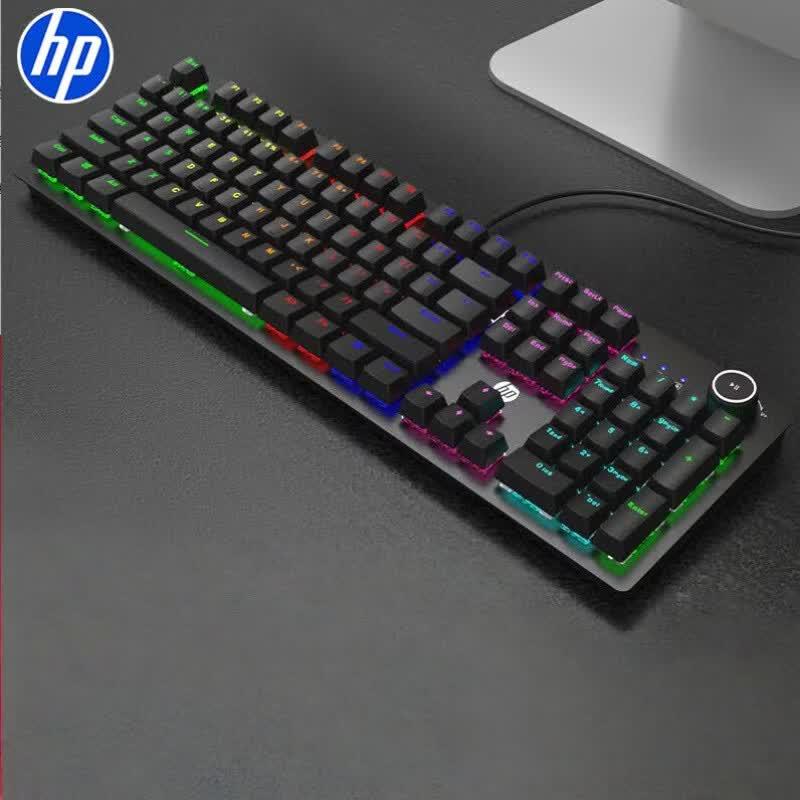 HP K10G 104-Key Wired Mechanical Gaming Keyboard