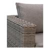 Sofa Set - EBUY24 - Calvi - Rattan - Grey Kubu Outdoor Cushions - Outdoor