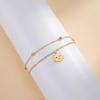 Cazador Stainless Steel Cute Cat Kitten Chain Foot Anklet Summer Beach Gold Color Bracelet on the leg for Women Jewelry Gift New