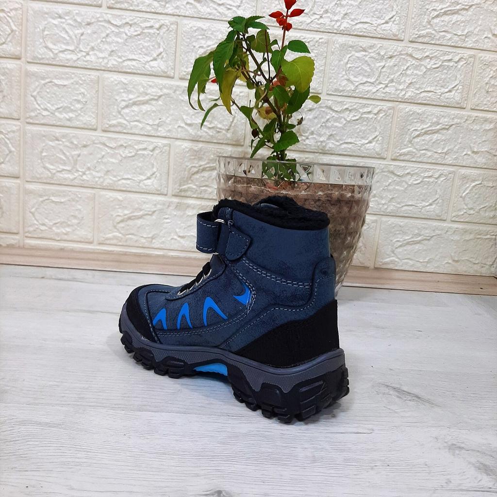 Abay Prostar Blue Color Non-Slip Velcro Boys' Boots