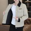 Herbst und Winter Neuer Stil Reversjacke Gutaussehend Jung und Mittelalt Lässige Modejacke Strickjacke Mantel Herrenbekleidung