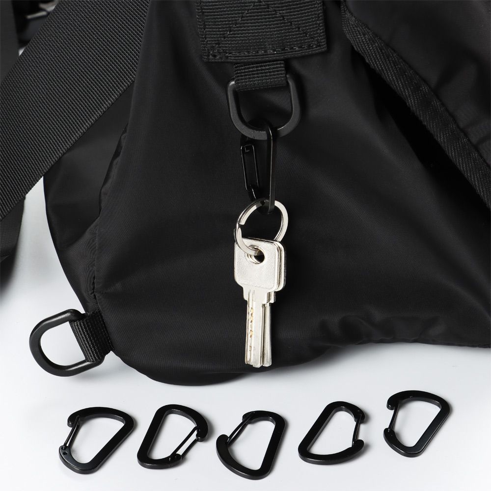 1/4/8pcs Aluminum Alloy Outdoor Packback Buckles Water Bottle Hooks Snap Clip Keychain D Carabiner