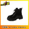 Thick-soled British Single Boots Ins2025 Summer New Laces Show Height Versatile Foreign Style Heightening Short Boots Martin Boots Women