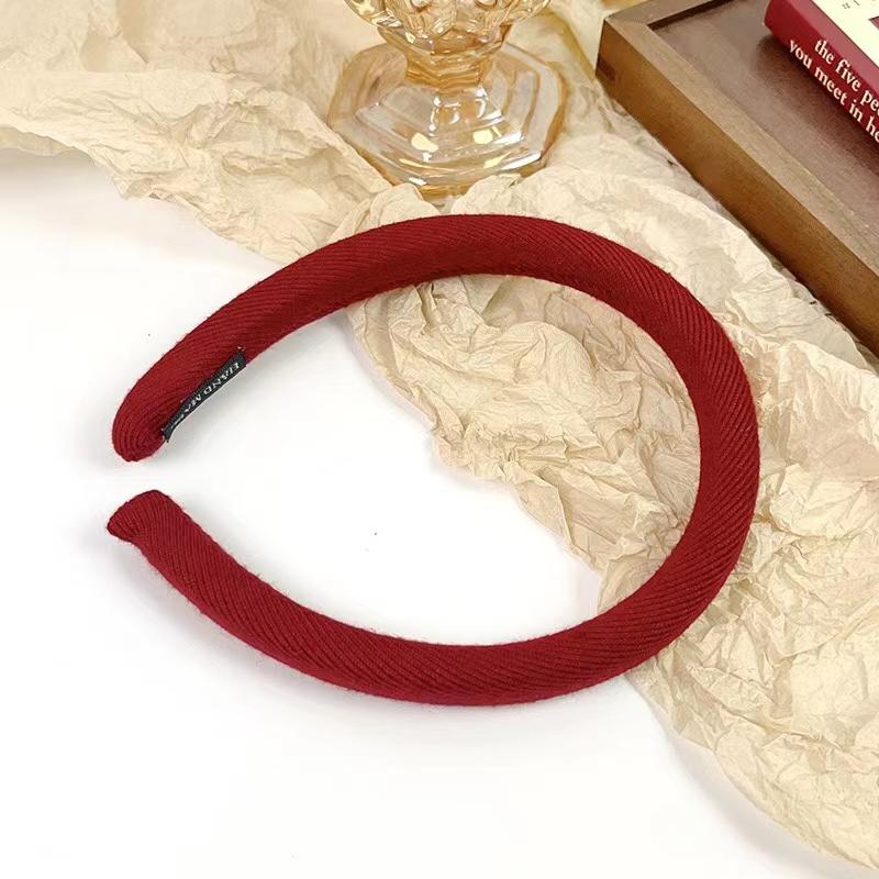 

Новая однотонная тонкая повязка на голову для женщин, девушек, милое украшение для волос, ободок для волос, обруч для волос, резинка для волос, модные аксессуары для волос one size красный