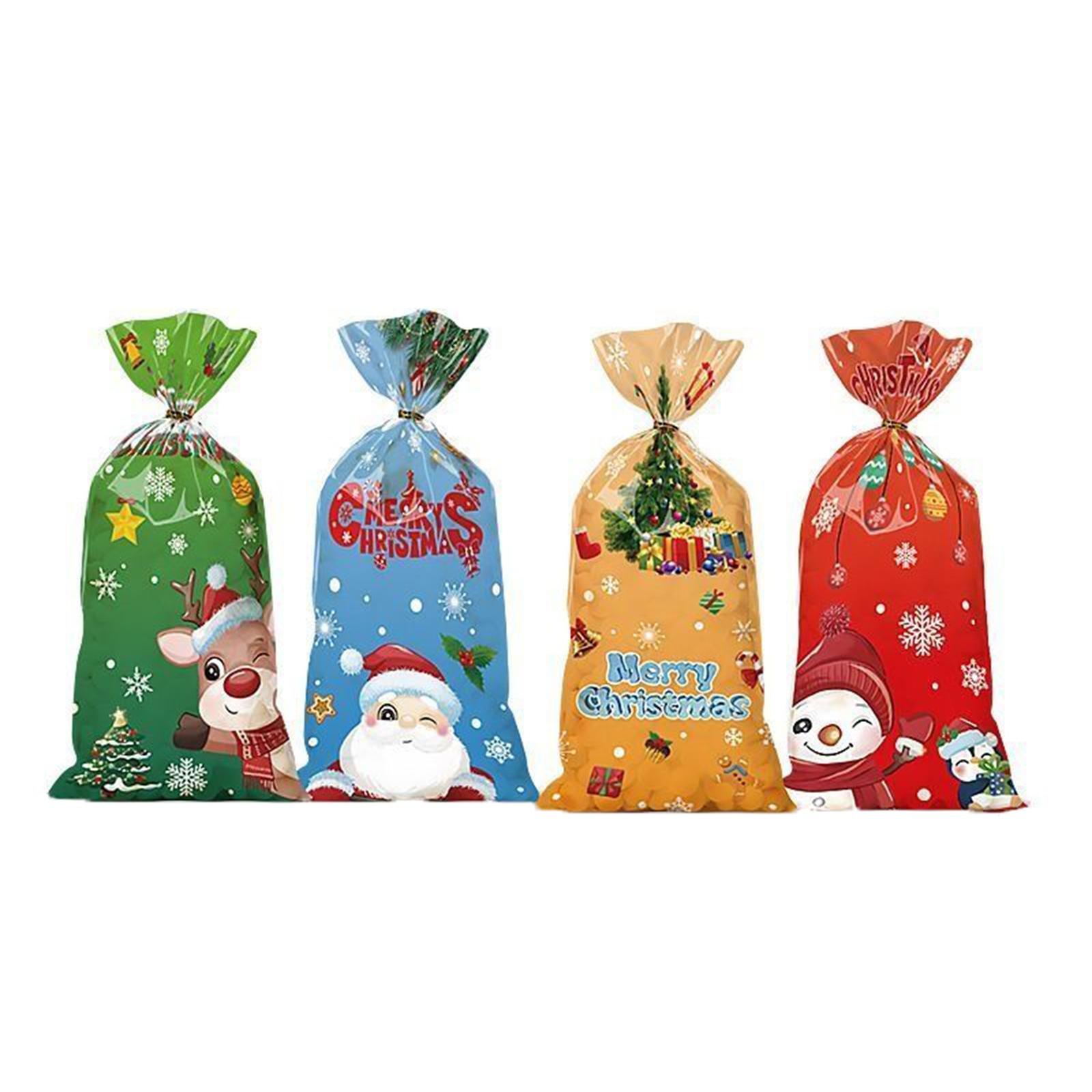 

Christmas Candy Bag, Creative Gift Bag, Children s Holiday Party OPP Zip Tie Bag One Size белый