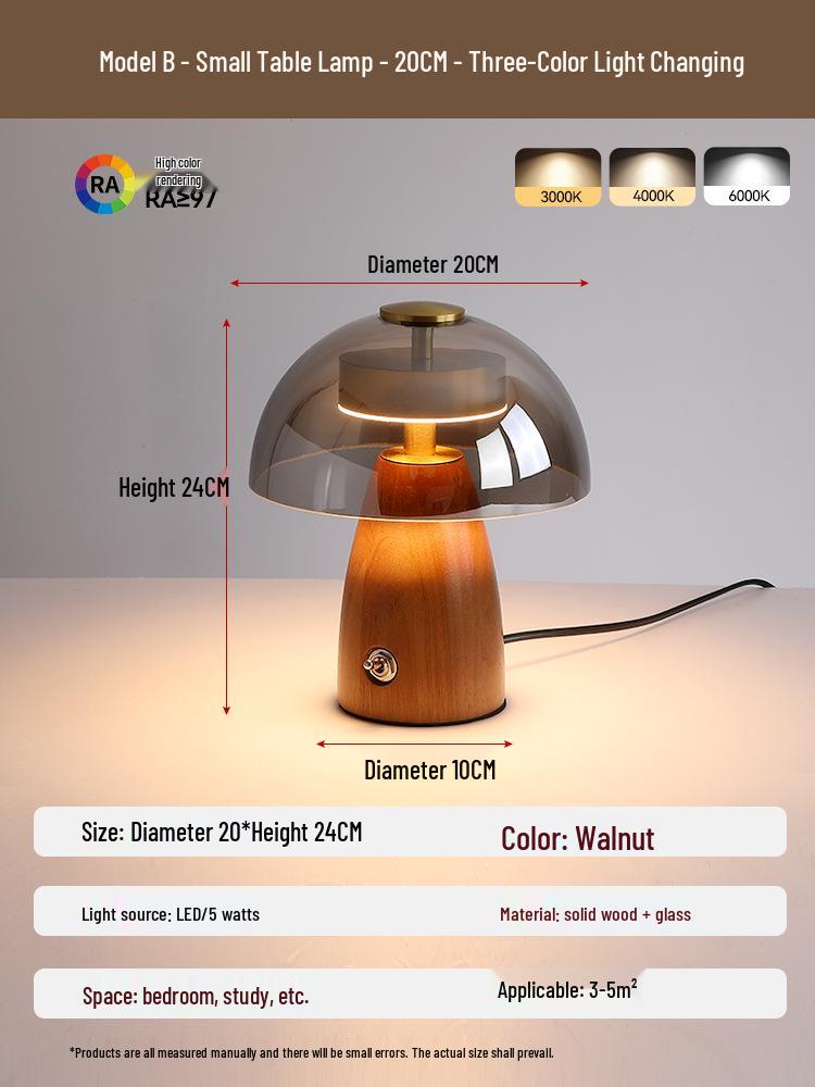 Französische Retro-Tischlampe aus Massivholz: Chinesischer Stil, Kreative Designer-Nachttisch-Stimmungsleuchte für Schlafzimmer oder Arbeitszimmer