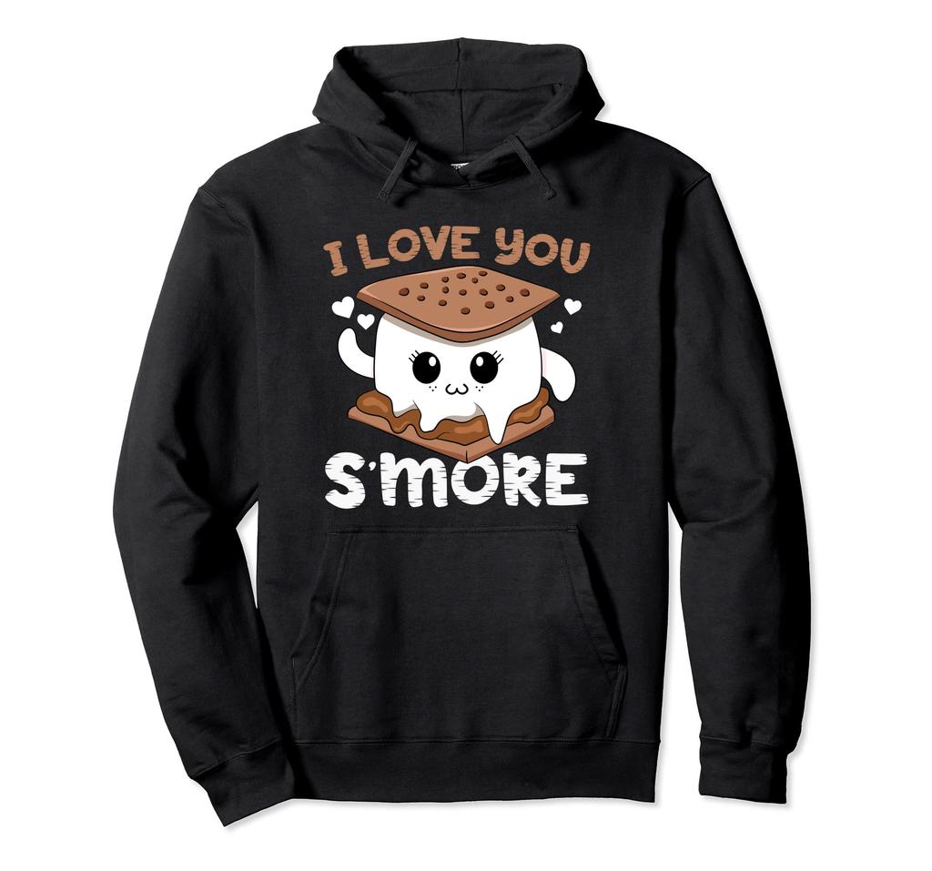 I Love You S'more Boys Camping Toddler Girls Campfire S'mores Hoodie