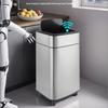 2025 High-End Light Luxury Smart Sensor Trash Can, Stainless Steel with Lid for Kitchen, Bedroom, or Living Room.