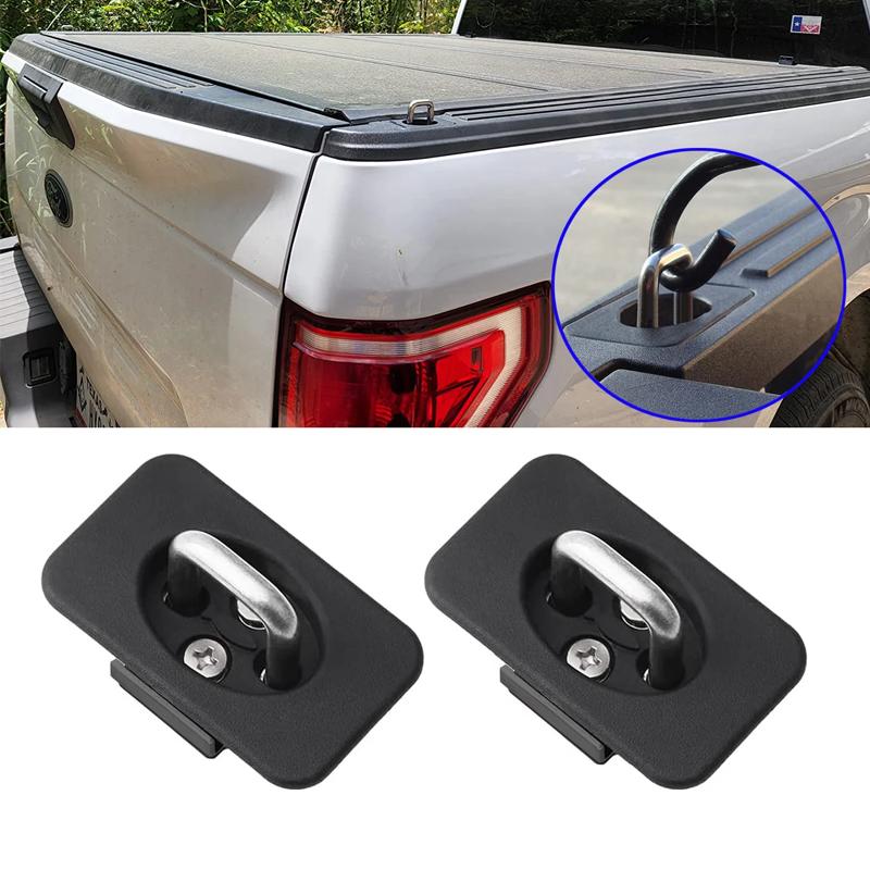 Truck Tie Down Anchor For Ford F-150 2015-2023 F250 F350 Super Duty 17-23 Trunk Retractable Bed Side Wall Hook Ring Anchor Clip
