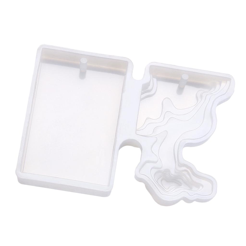 Moule d'île en Silicone, moules d'ornement, pendentif de bijoux, artisanat de fabrication 51x46x10MM