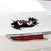 3Pcs Peeking Monster Angry Eyes Car Stickers Waterproof Black Vinyl Bumper Decal