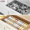 Expandable Spice Drawer Organizer 2Pack Adjustable Clear Acrylic Spice Rack for Drawer Ideal for Kitchen Spice Organization Sea