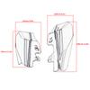 Motorcycle Mid-Frame Air Deflector Heat Shield Cover Black For Harley Touring Road King Electra Street Glide 2001-2008