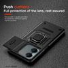 KEYSION Shockproof Armor Case for OPPO A3 5G A3X Slide Camera Lens Protection Ring Stand Phone Back Cover for OPPO A40 A40m