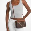 Michael Kors Mk Jet Set Monogram Logo Chain PVC Leather Camera Bag Women Shoulder Bag Caramel Acorn 35S1GTTC9B-BROWN