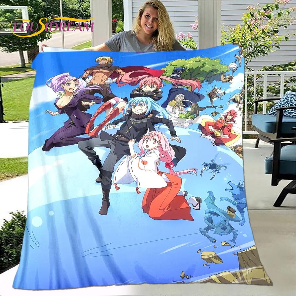 I Got Reincarnated As A Slime Anime Soft Plush Blanket,Flannel Blanket Throw Blanket for Living Room Bedroom Sofa Picnic Cover